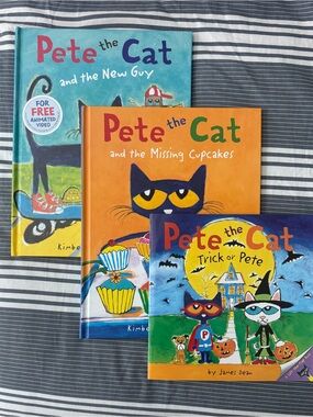 Pete the Cat Book Set - Orange, Blue & Teal Covers